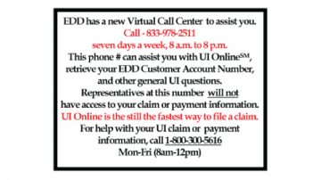 CA EDD Virtual Call Center